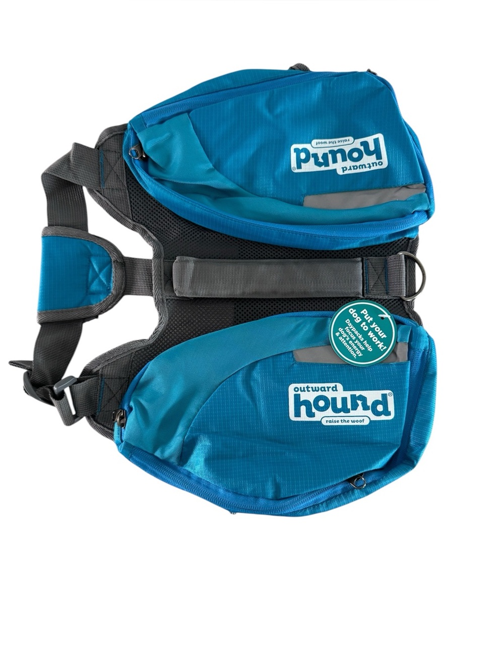 Outward Hound DayPak Blue Dog Saddleback Backpack Medium
